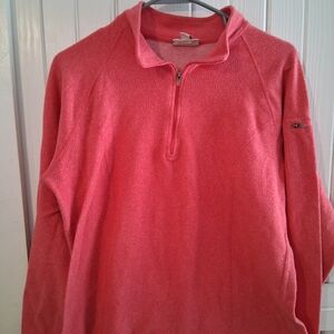 L.L. Bean Vibrant Pink Fleece Pullover